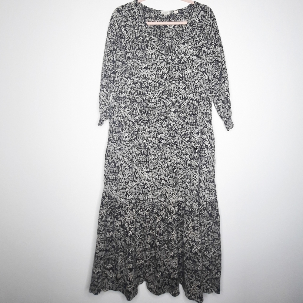Fat Face Black Floral Maxi Dress 4